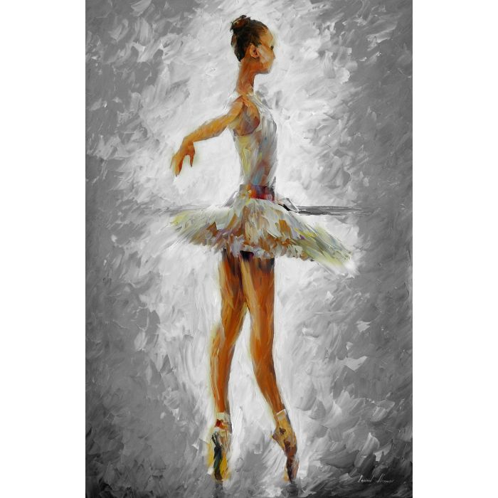 leonid afremov dancer, leonid afremov ballerina, ballet oil painting