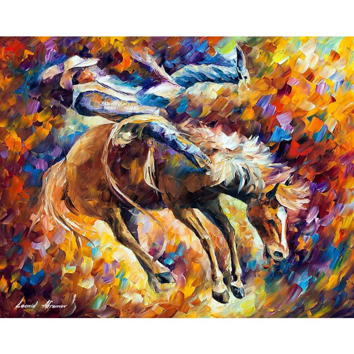 Stampa su tela moderna Colourful Fine Art di Leonid Afremov 