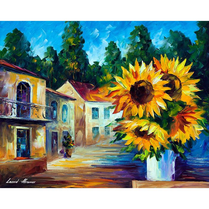 Painted sunflowers