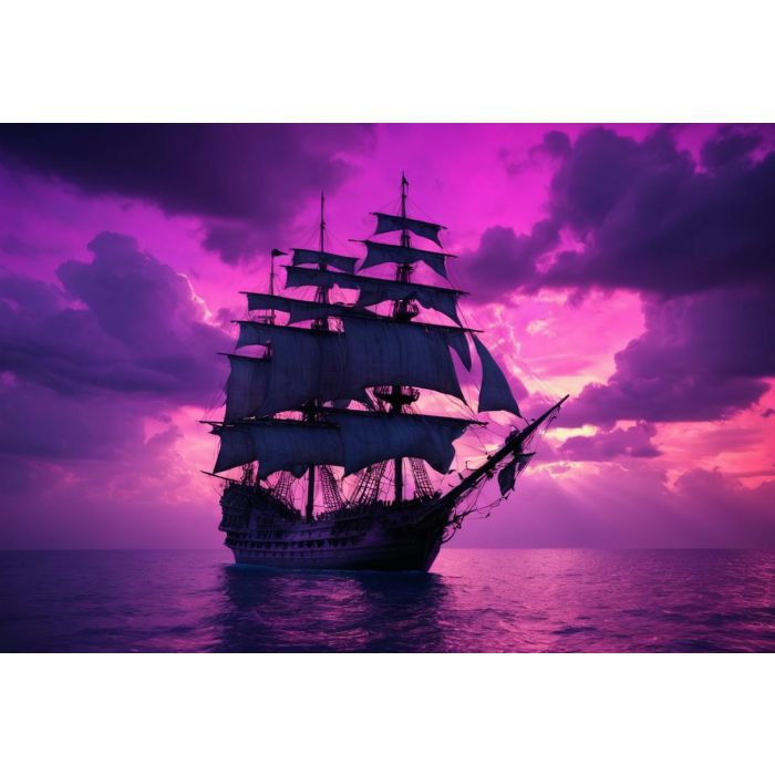 Purple ship
