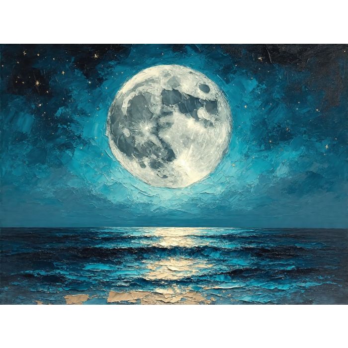 Luna’s Reflection at Midnight