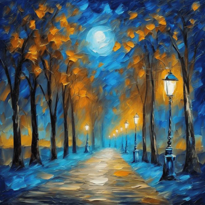 ALLEY UNDER BLUE MOON