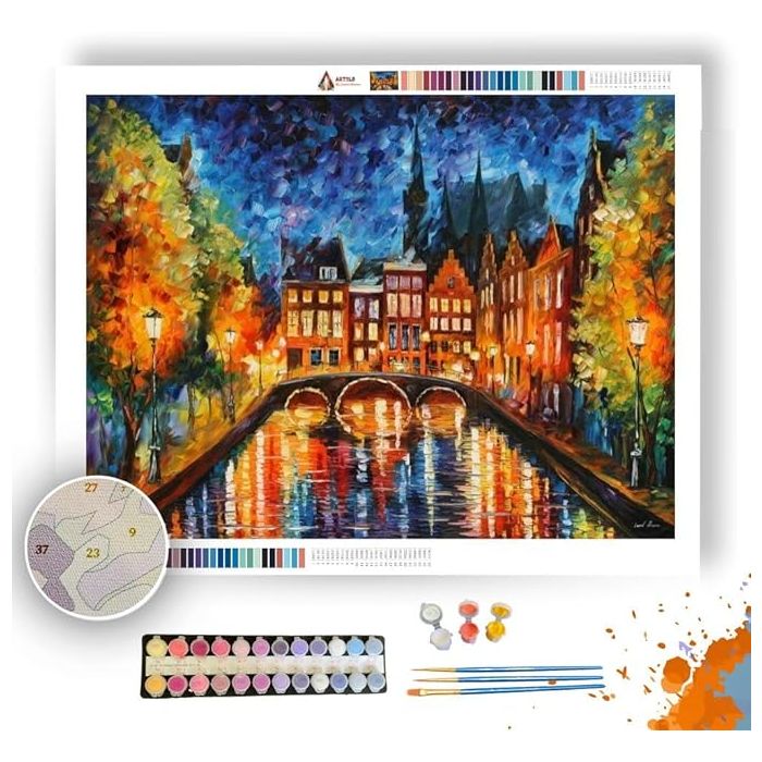 AMSTERDAM CANAL - Paint by Numbers Full Kit