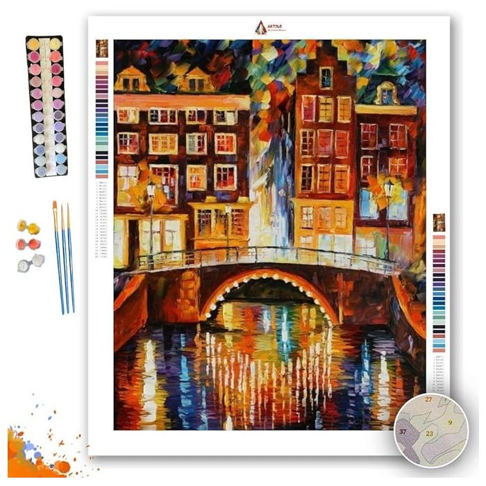AMSTERDAM, LITTLE BRIDGE - Paint by Numbers Full Kit