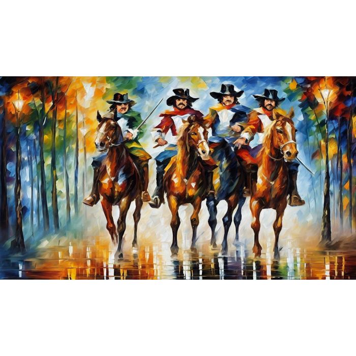 THE 3 MUSKETEERES AND D'ARTAGNAN