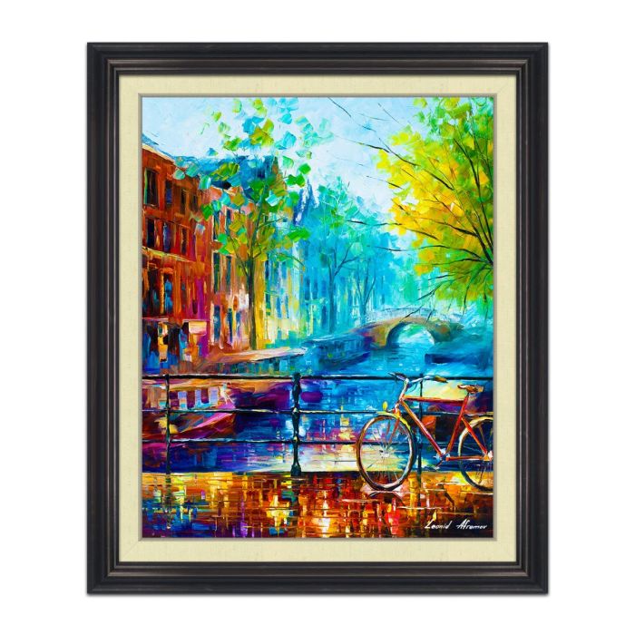 BICYCLE IN AMSTERDAM - FRAMED