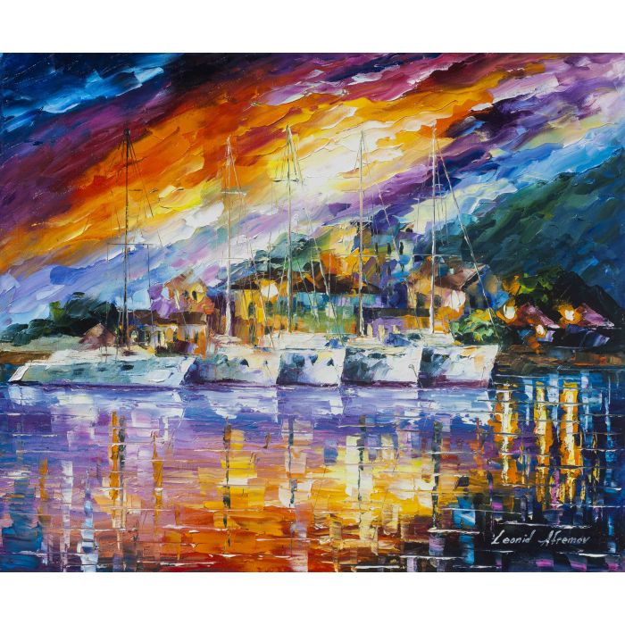 BOATS BY THE ISLAND