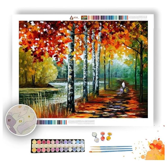 BY THE LAKE - Paint by Numbers Full Kit
