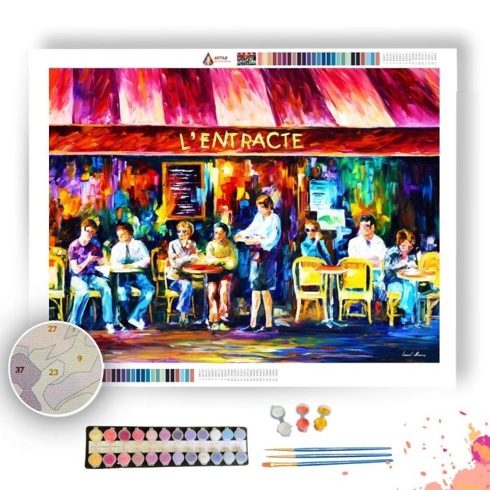 CAFE IN PARIS - Paint By Numbers Full Kit