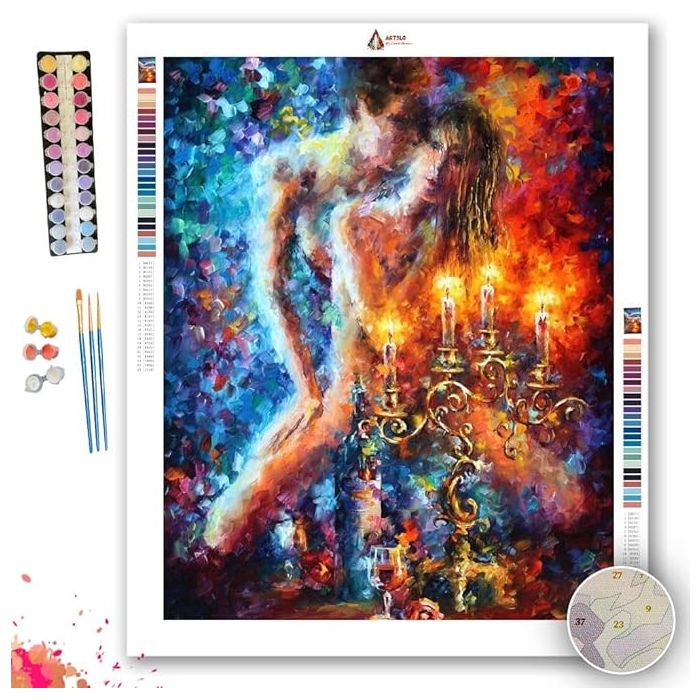 CANDLES OF LOVE - Paint by Numbers Full Kit