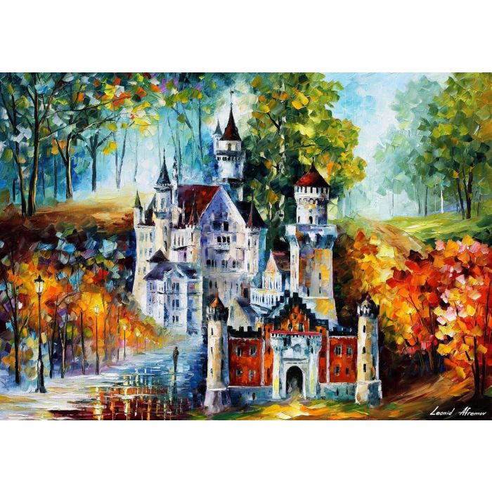 castle painting, castle oil painting, castle art