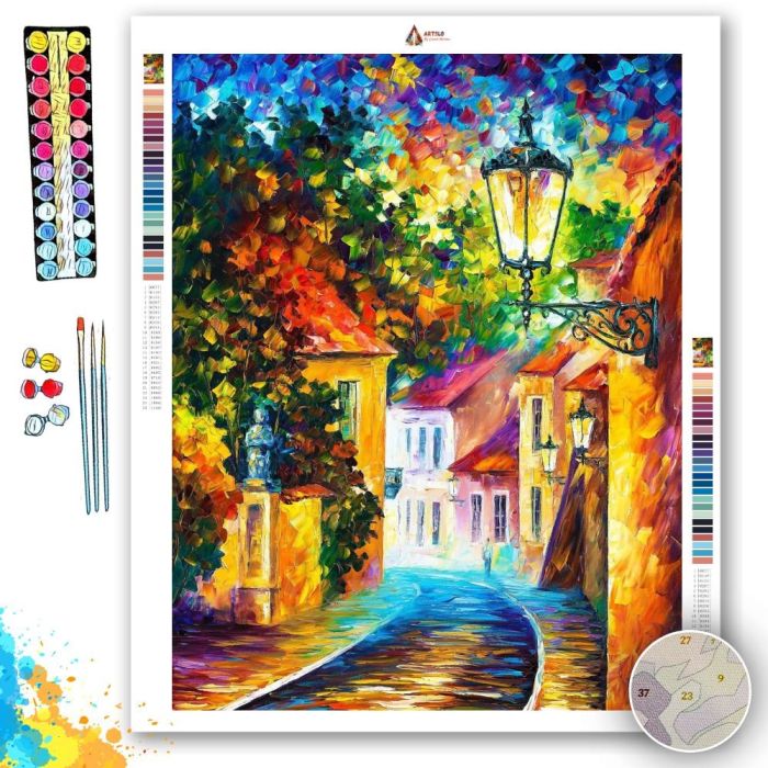 EVENINGS STREET - Paint By Numbers Full Kit