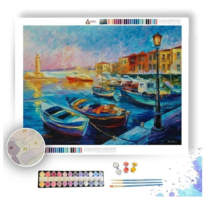 FISHING BOATS - Paint by Numbers Full Kit