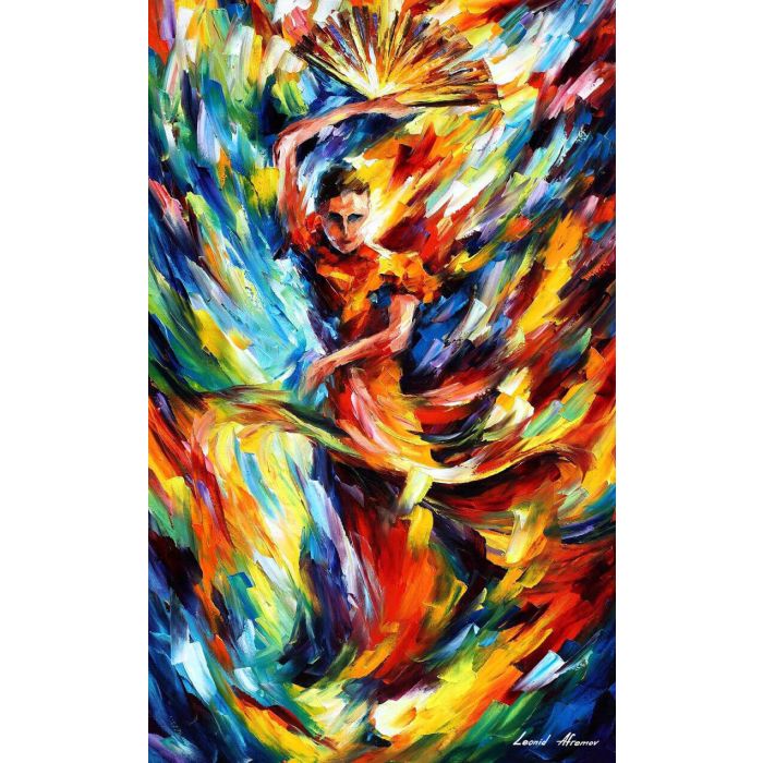 flamenco dancer painting