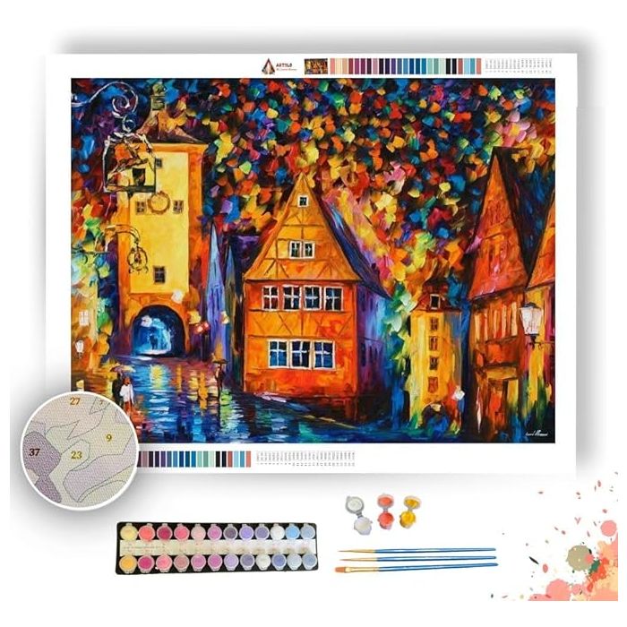 GERMANY MEDIEVAL ROTHENBURG - Paint by Numbers Full Kit