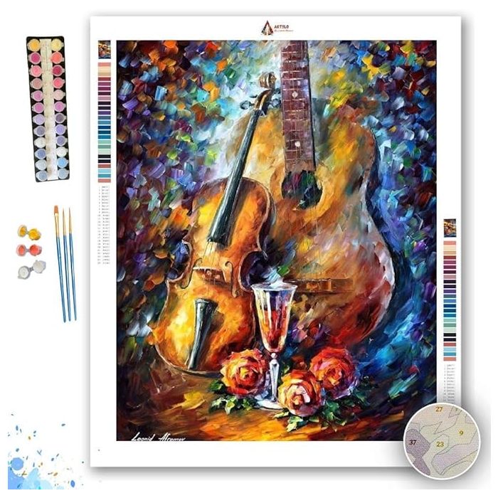GUITAR AND VIOLIN - Paint by Numbers Full Kit