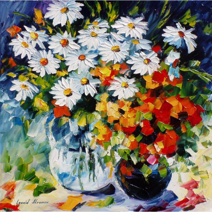 oil painting on canvas by leonid afremov, oil painting on canvas