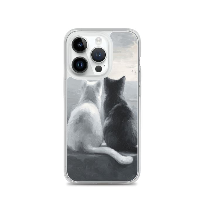 CALM EMBRACE B&W - iPhone 14 Pro Clear case for iPhone®