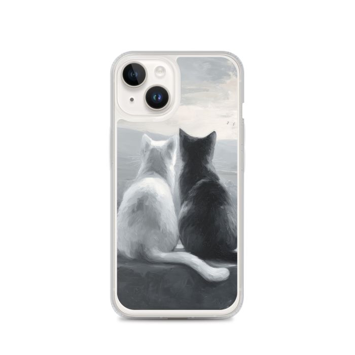 CALM EMBRACE B&W - iPhone 14 Clear case for iPhone®