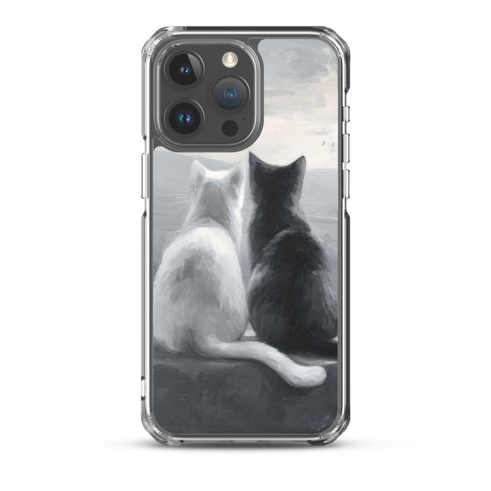 CALM EMBRACE B&W - iPhone 15 Pro Max Clear case for iPhone®
