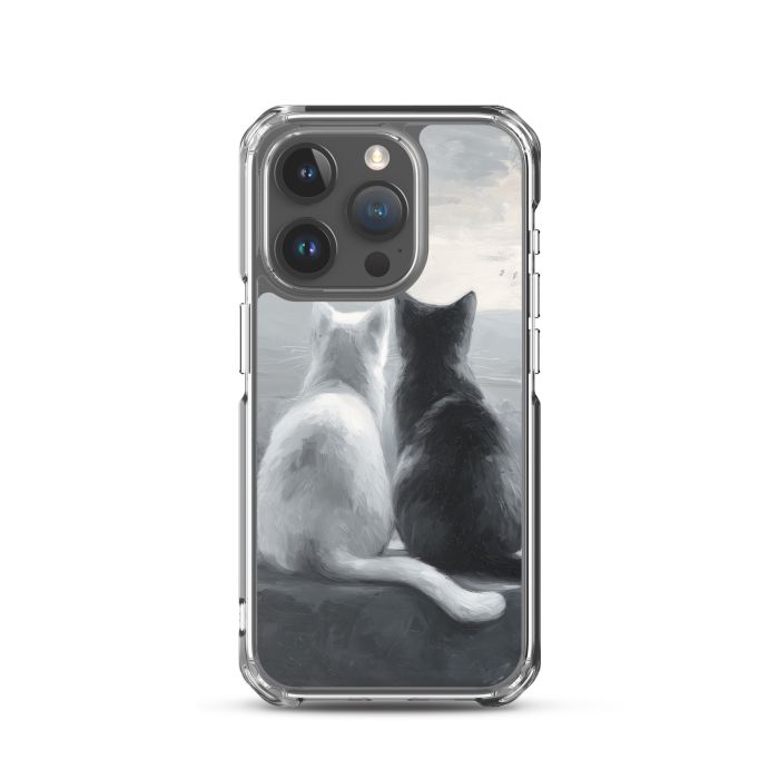 CALM EMBRACE B&W - iPhone 15 Pro Clear case for iPhone®