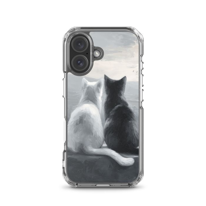 CALM EMBRACE B&W - iPhone 16 Clear case for iPhone®