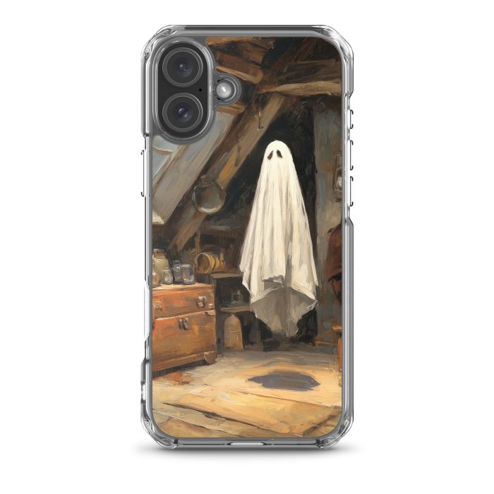 COZY ATTIC GHOST - iPhone 16 Plus Clear case for iPhone®