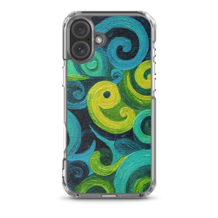 ELECTRIC SYMMETRY CONTOUR - iPhone 16 Plus Clear case for iPhone®