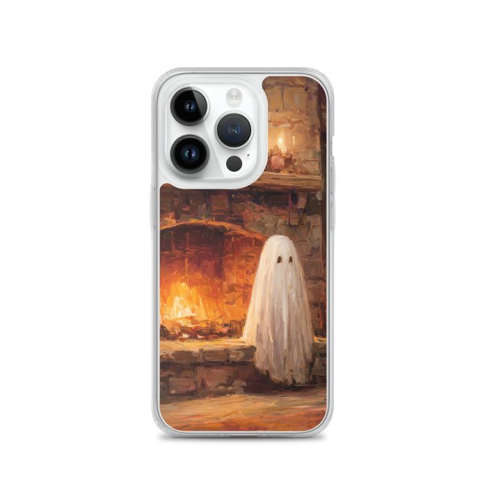 HEARTHSIDE GHOST FRIEND - iPhone 14 Pro Clear case for iPhone®