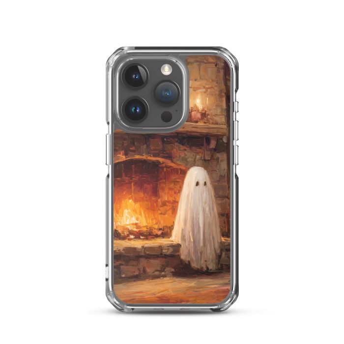 HEARTHSIDE GHOST FRIEND - iPhone 15 Pro Clear case for iPhone®