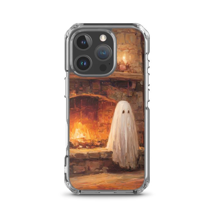 HEARTHSIDE GHOST FRIEND - iPhone 16 Pro Clear case for iPhone®