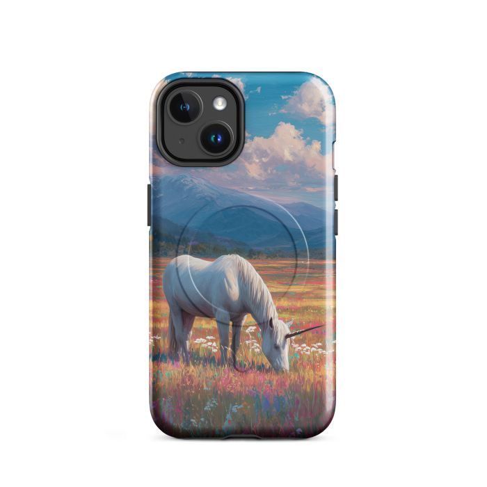 HORNED HORSE MEADOW - iPhone 14 MagSafe® tough case for iPhone®