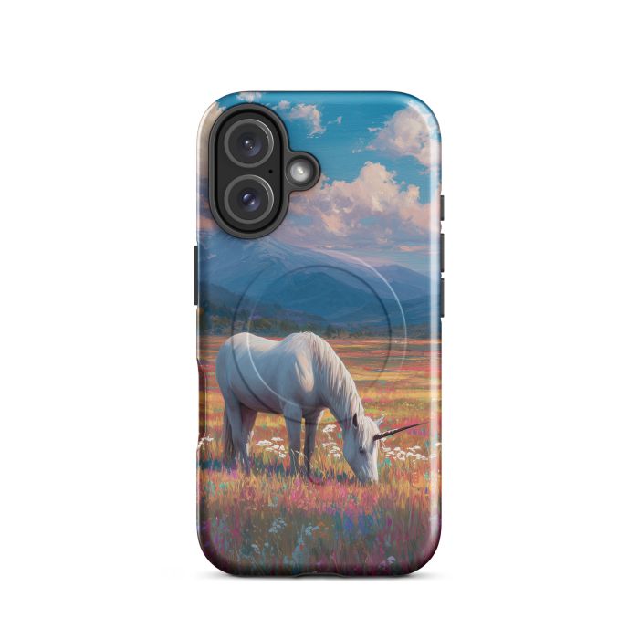 HORNED HORSE MEADOW - iPhone 16 MagSafe® tough case for iPhone®