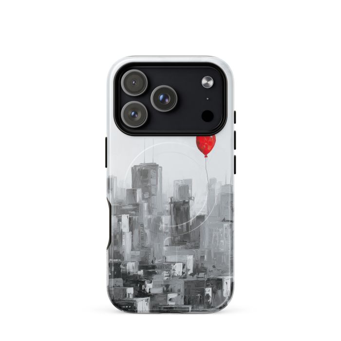 SCARLET BALLOON SKY B&W - iPhone 17 Pro MagSafe® tough case for iPhone®