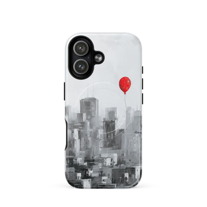 SCARLET BALLOON SKY B&W - iPhone 17 MagSafe® tough case for iPhone®