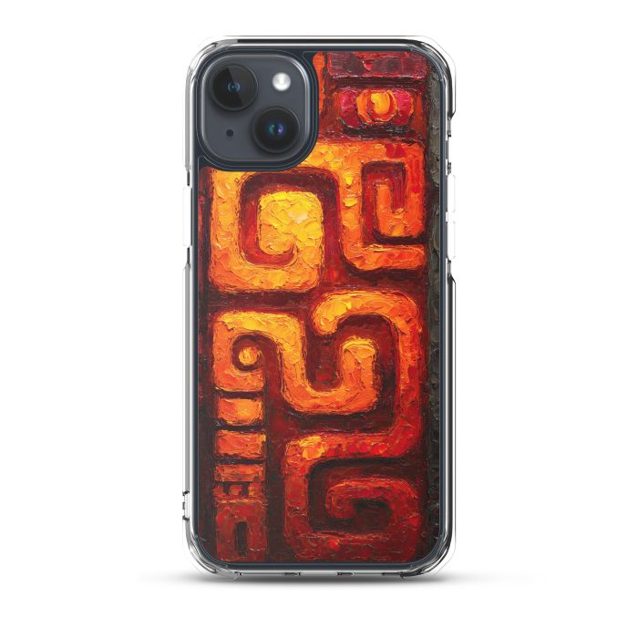 SILVER SPIRAL - iPhone 15 Plus Clear case for iPhone®