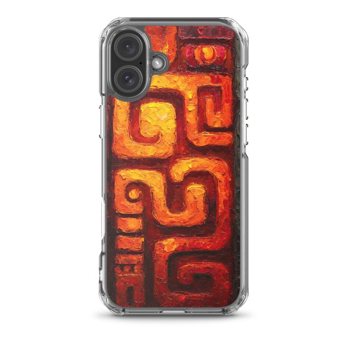 SILVER SPIRAL - iPhone 16 Plus Clear case for iPhone®