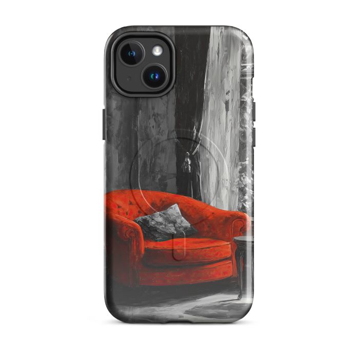 SINGLE ACCENT MEMORY B&W - iPhone 14 Plus MagSafe® tough case for iPhone®