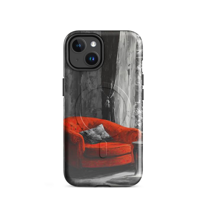 SINGLE ACCENT MEMORY B&W - iPhone 14 MagSafe® tough case for iPhone®