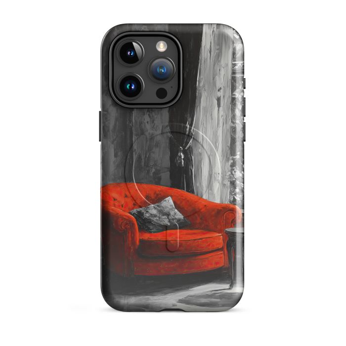 SINGLE ACCENT MEMORY B&W - iPhone 15 Pro Max MagSafe® tough case for iPhone®