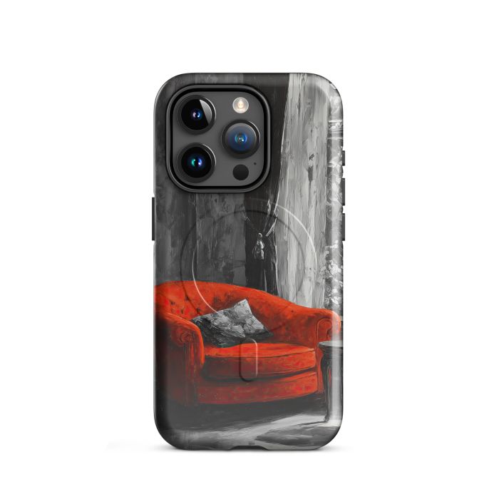 SINGLE ACCENT MEMORY B&W - iPhone 15 Pro MagSafe® tough case for iPhone®