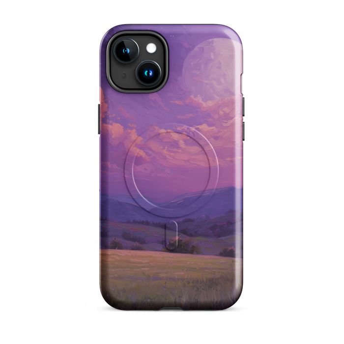 VIOLET MOON PASTURE - iPhone 15 Plus MagSafe® tough case for iPhone®