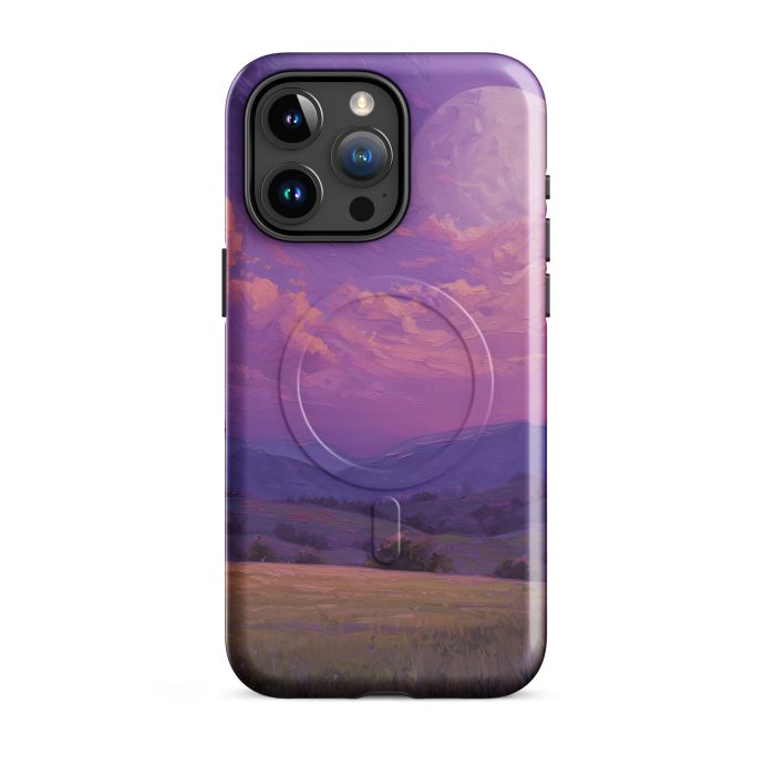 VIOLET MOON PASTURE - iPhone 15 Pro Max MagSafe® tough case for iPhone®