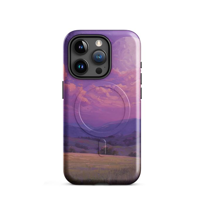 VIOLET MOON PASTURE - iPhone 15 Pro MagSafe® tough case for iPhone®