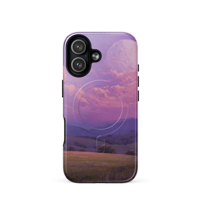 VIOLET MOON PASTURE - iPhone 17 MagSafe® tough case for iPhone®