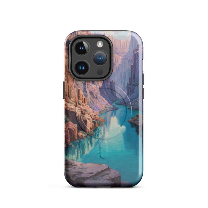 WATERSHADOW CANYON - iPhone 14 Pro MagSafe® tough case for iPhone®