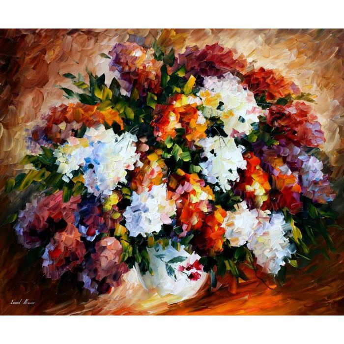 Leonid Afremov, oil on canvas, palette knife, buy original paintings, art, famous artist, biography, official page, online gallery, large artwork, fine, flowers