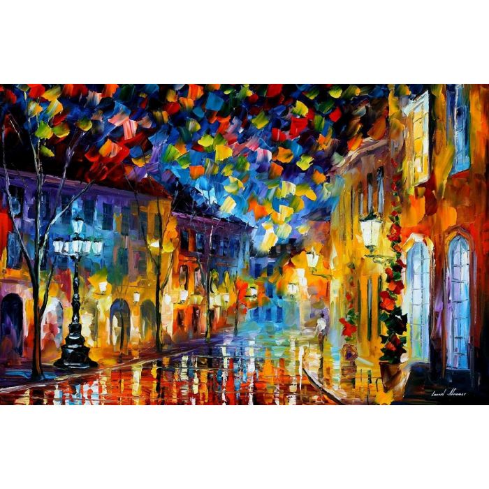 Leonid Afremov paintings for sale, paintings by Leonid Afremov, painting the town red