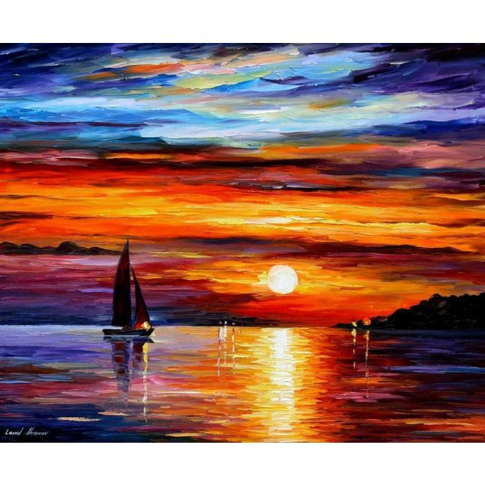 sunset painting, sunset canvas, sunset artwork, famous sunset painting