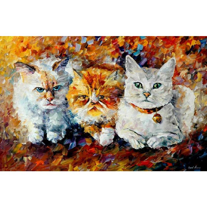 EMOTIONS — PALETTE KNIFE Oil Painting On Canvas By Leonid Afremov - Size  30X24